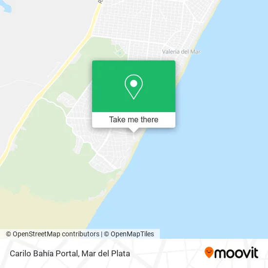 Carilo Bahía Portal map