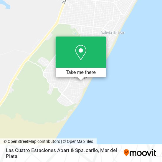 Mapa de Las Cuatro Estaciones Apart & Spa, carilo