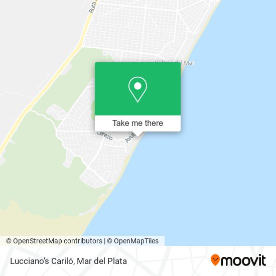 Lucciano's Cariló map