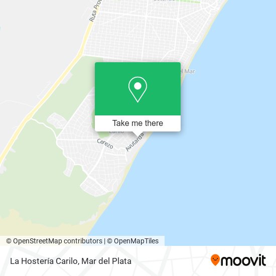 La Hostería Carilo map