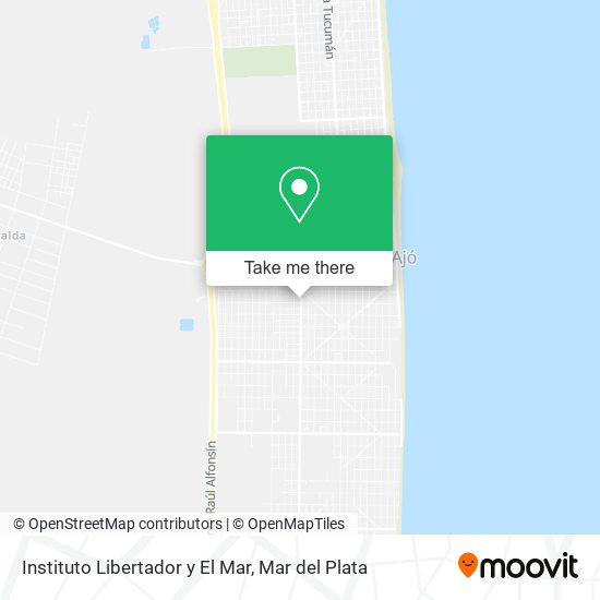 Instituto Libertador y El Mar map