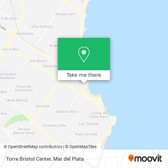 Torre Bristol Center map