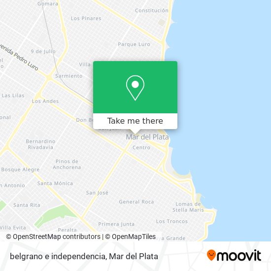 Mapa de belgrano e independencia