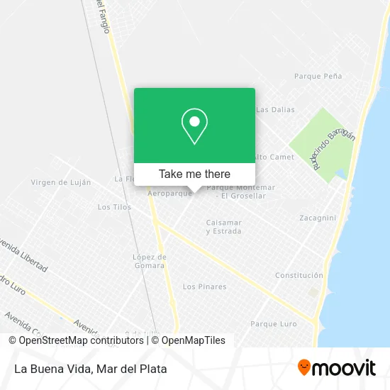 La Buena Vida map