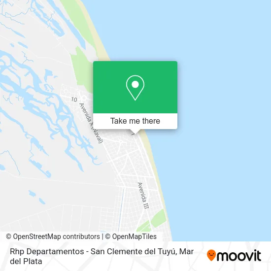 Rhp Departamentos - San Clemente del Tuyú map