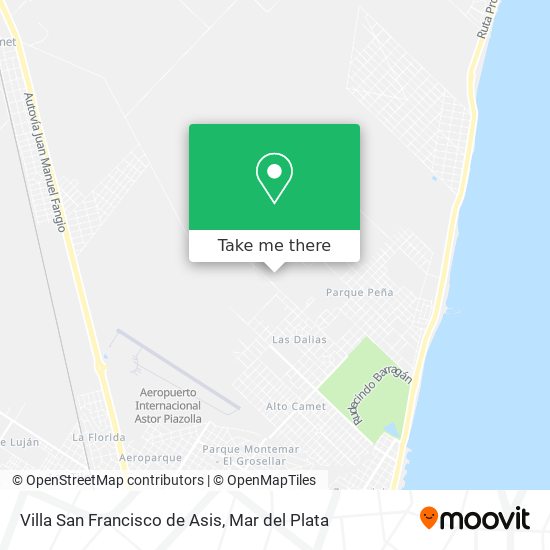 Mapa de Villa San Francisco de Asis