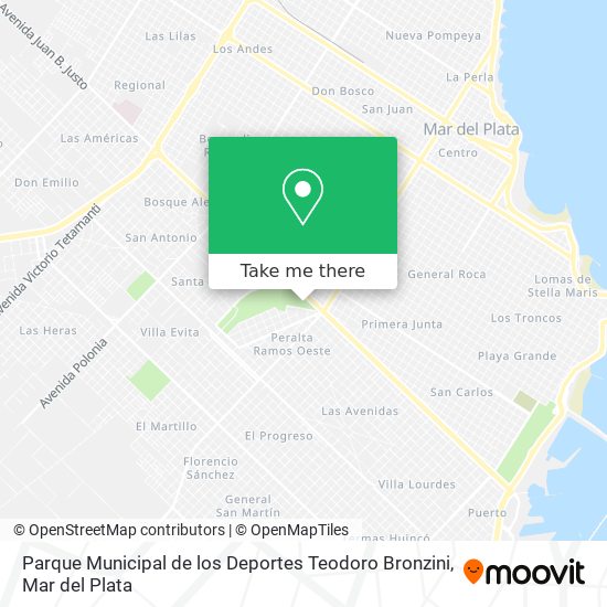 Parque Municipal de los Deportes Teodoro Bronzini map