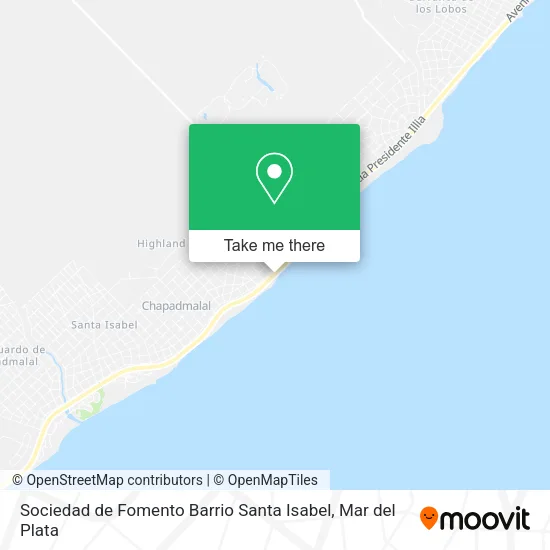 Sociedad de Fomento Barrio Santa Isabel map