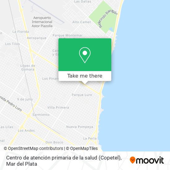 Centro de atención primaria de la salud (Copetel) map