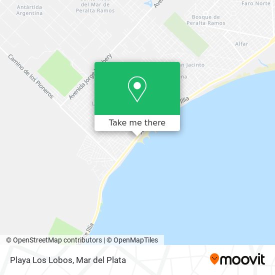 Mapa de Playa Los Lobos