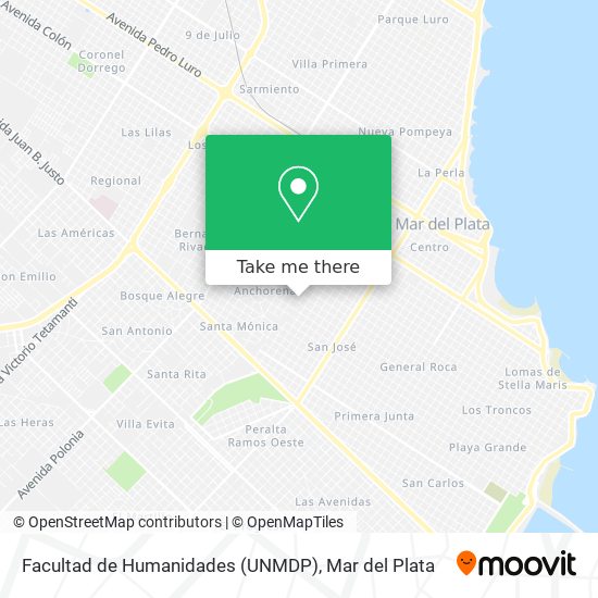 Facultad de Humanidades (UNMDP) map