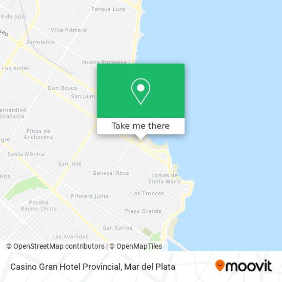 Casino Gran Hotel Provincial map