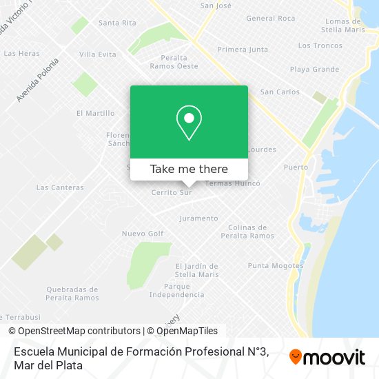 Escuela Municipal de Formación Profesional N°3 map