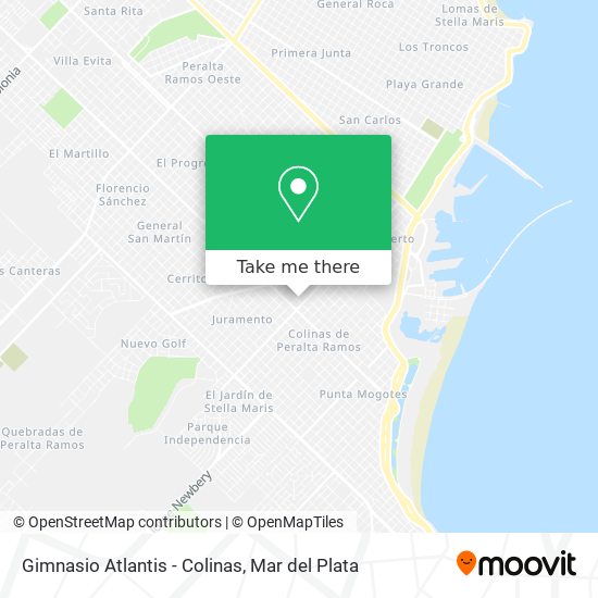 Mapa de Gimnasio Atlantis - Colinas