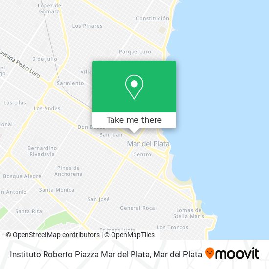 Instituto Roberto Piazza Mar del Plata map