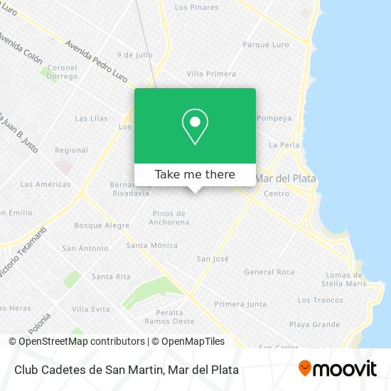 How to get to Club Cadetes de San Martin in General Pueyrredón by Bus?