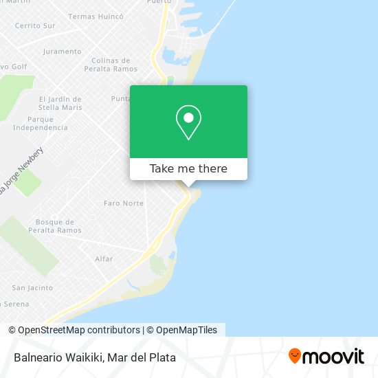 Mapa de Balneario Waikiki