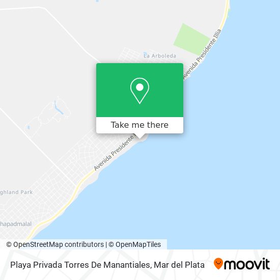 Playa Privada Torres De Manantiales map