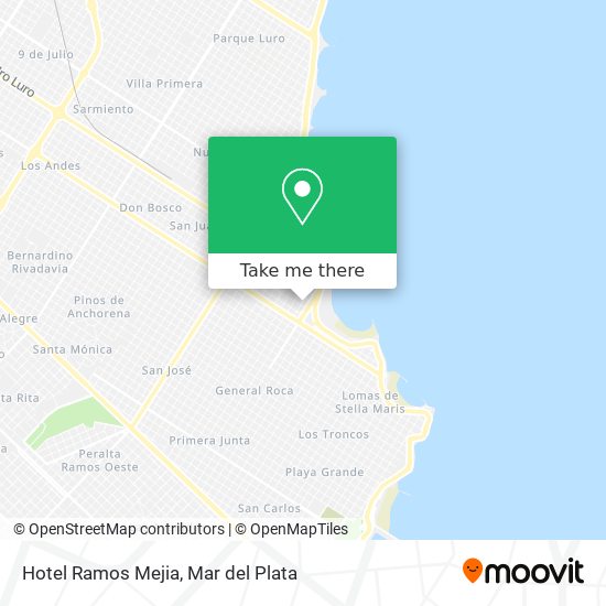 Mapa de Hotel Ramos Mejia