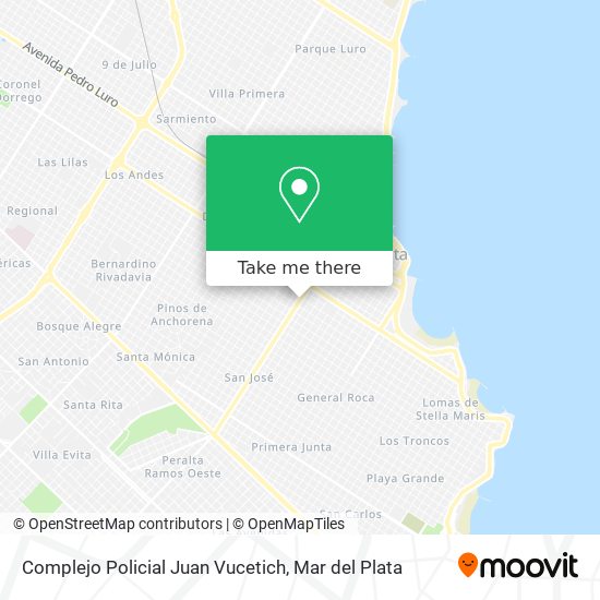 Complejo Policial Juan Vucetich map