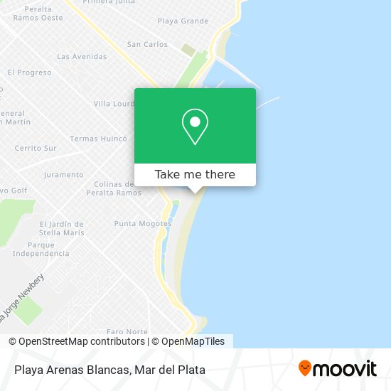 Playa Arenas Blancas map