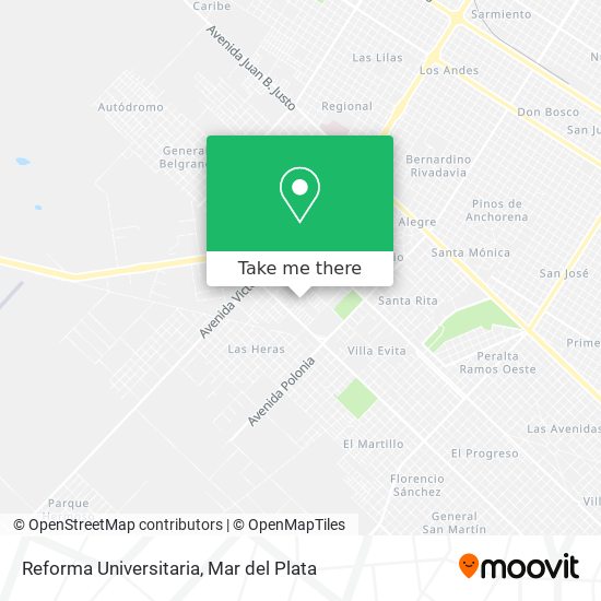 Reforma Universitaria map