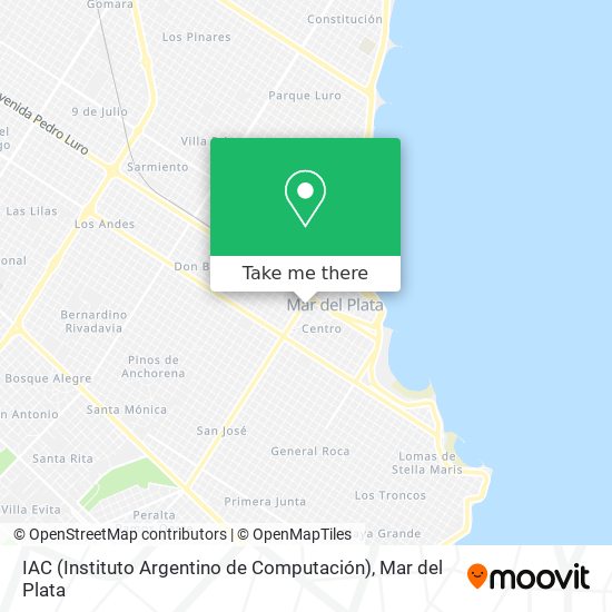 Mapa de IAC (Instituto Argentino de Computación)