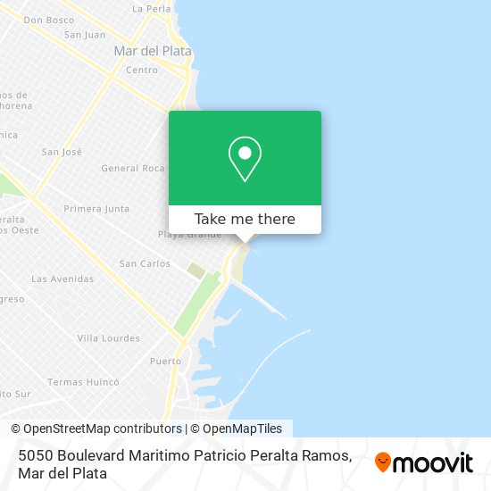 Mapa de 5050 Boulevard Maritimo Patricio Peralta Ramos