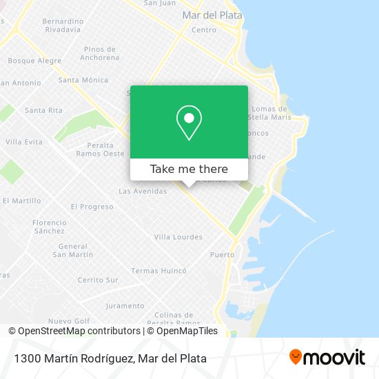 1300 Martín Rodríguez map