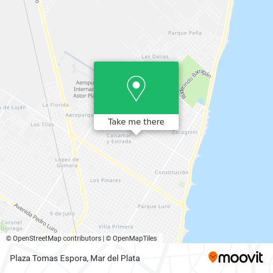 Plaza Tomas Espora map