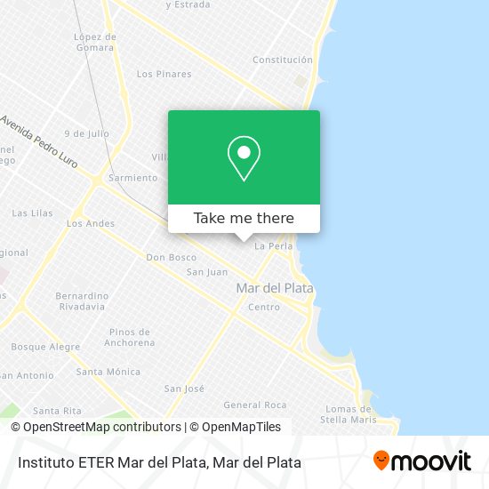 Instituto ETER Mar del Plata map