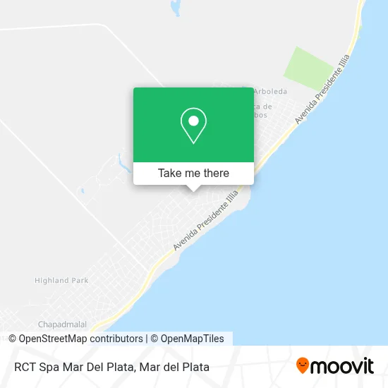 RCT Spa Mar Del Plata map