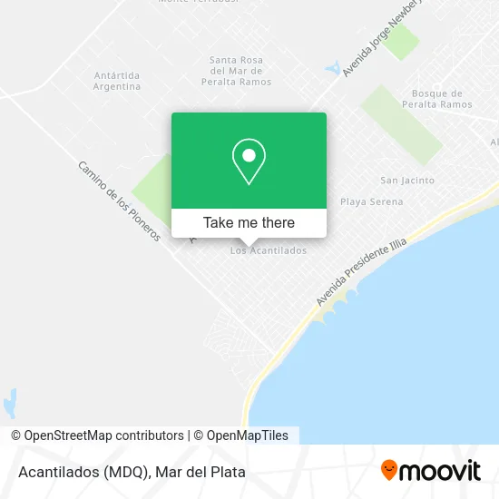 Acantilados (MDQ) map