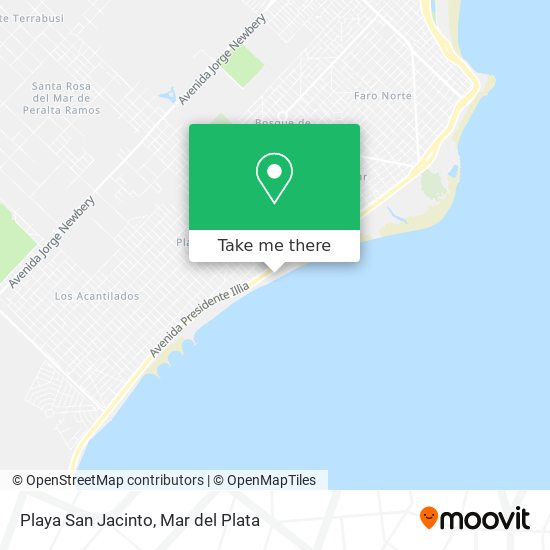 Playa San Jacinto map
