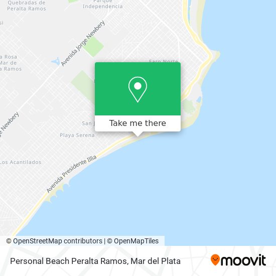 Personal Beach Peralta Ramos map