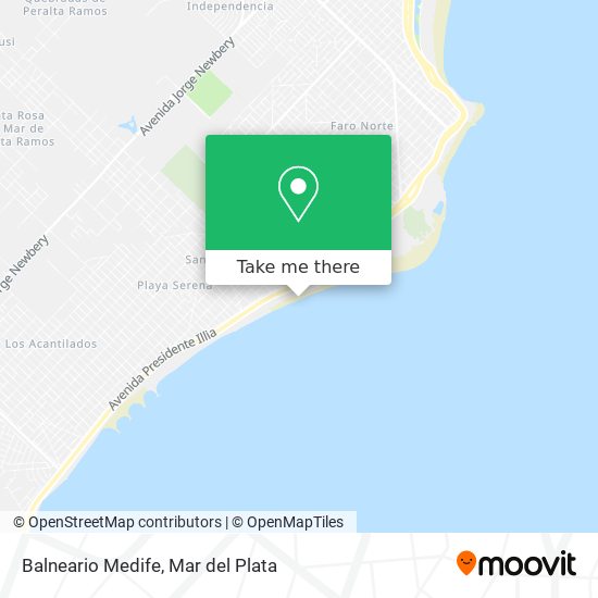 Mapa de Balneario Medife