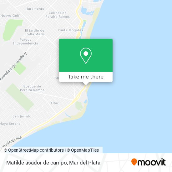 Mapa de Matilde asador de campo