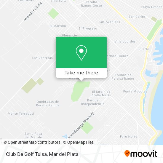 Mapa de Club De Golf Tulsa