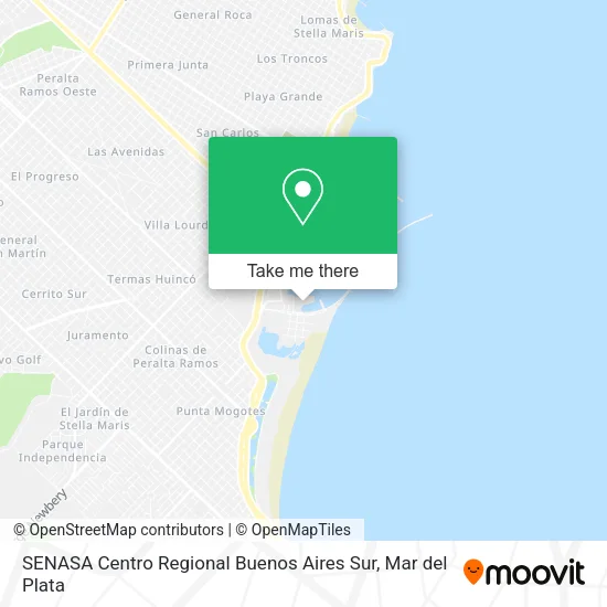 SENASA Centro Regional Buenos Aires Sur map