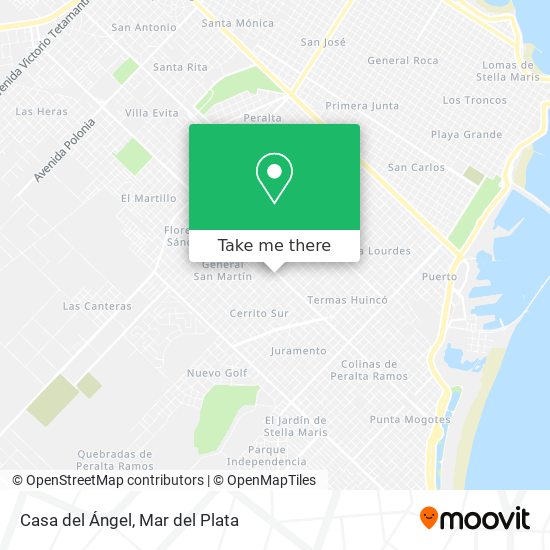 Casa del Ángel map