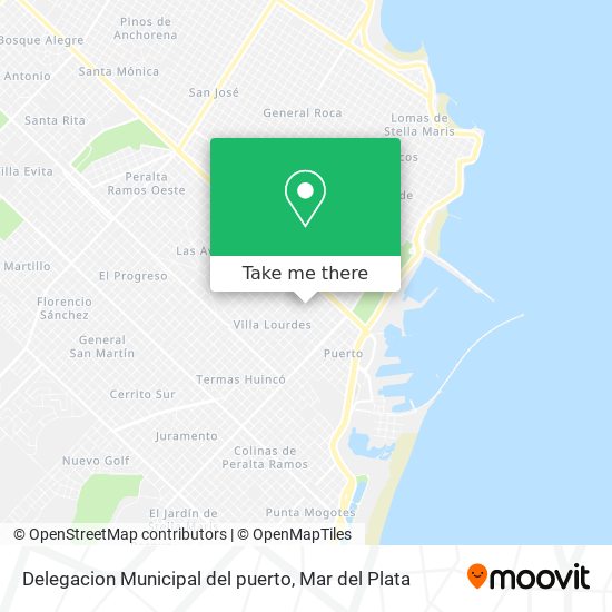 Mapa de Delegacion Municipal del puerto