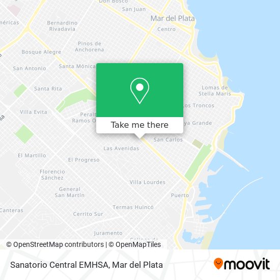 Mapa de Sanatorio Central EMHSA