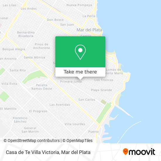 Mapa de Casa de Te Villa Victoria