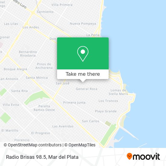 Radio Brisas 98.5 map