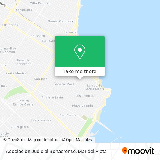 Asociación Judicial Bonaerense map