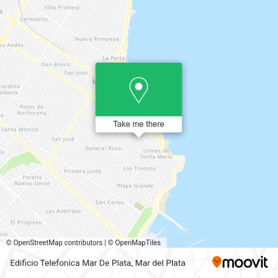 Edificio Telefonica Mar De Plata map