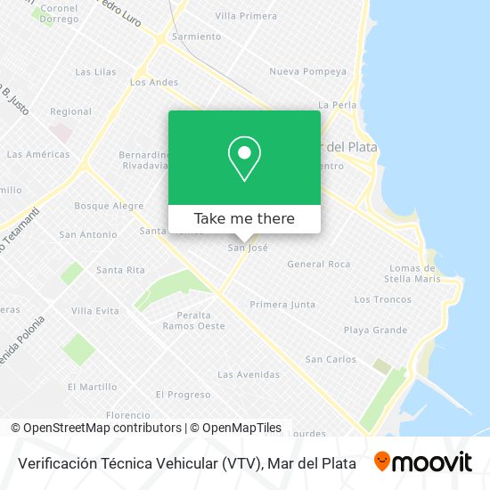 Verificación Técnica Vehicular (VTV) map