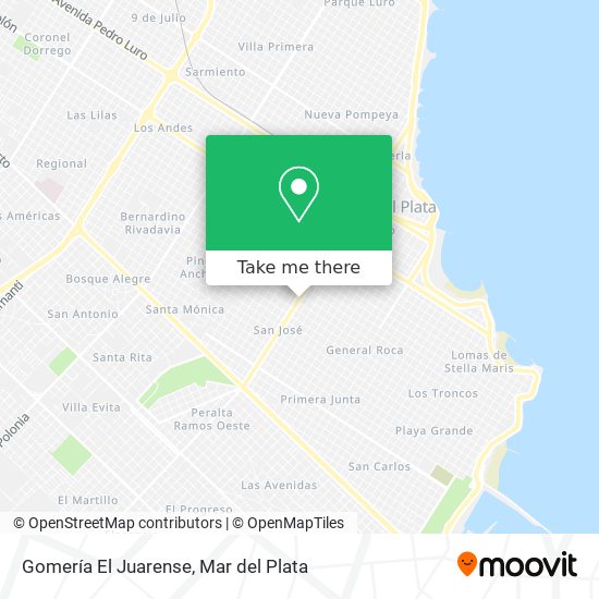 Gomería El Juarense map