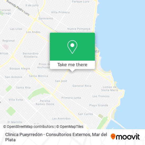 Clínica Pueyrredón - Consultorios Externos map