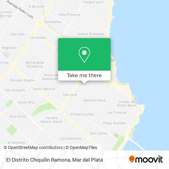 El Distrito Chiquilin Ramona map
